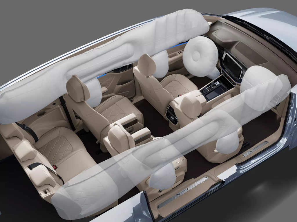 Hệ thống 9 túi khí an toàn Volkswagen Viloran
